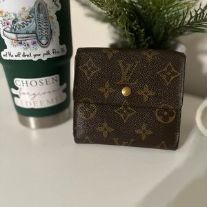 Louis Vuitton Monogram Mat Porte Monnaie Billets Cartes Credit Wallet